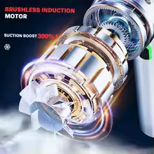 Car Vacuum Cleaner 180000PA Wireless Portable Cleaning Machine for Keyboard Powerful Mini Handheld Cleaner for Car and Home