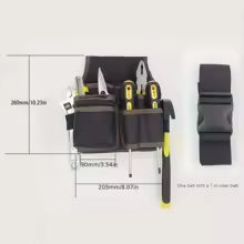 Hardware and electrician's tool bag, multi-purpose waist-hanging bag, maintenance bag, electrician's waist pack.