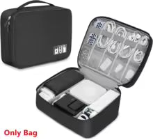 Cable Storage Bag Waterproof Digital Electronic Organizer Portable USB