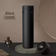500ML Temperature Display Thermos Cup Stainless Steel Divided