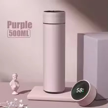 500ML Temperature Display Thermos Cup Stainless Steel Divided