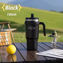780ml Large Capacity Thermo Bottle with Magnetic Dust Cap Stainless Steel