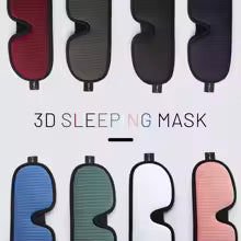 3D Sleep Eye Mask for Sleeping Mask Soft Memory Foam Eye Shades Blindfold Sleeping Aid Face Eyepatch Mask for Travel Couple Gift