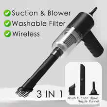 6 IN 1 Car Vacuum Cleaner Suction Blow Vaccum Vacum Wireless Home Handheld