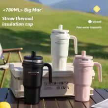 780ml Large Capacity Thermo Bottle with Magnetic Dust Cap Stainless Steel