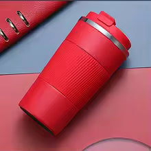 510ml Double Stainless Steel 304 Coffee Thermos Mug Leak-Proof Non-Slip Car Vacuum Flask Travel Thermal Cup Water Bottle