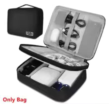 Cable Storage Bag Waterproof Digital Electronic Organizer Portable USB