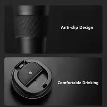 510ml Double Stainless Steel 304 Coffee Thermos Mug Leak-Proof Non-Slip Car Vacuum Flask Travel Thermal Cup Water Bottle