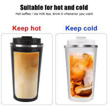 Thermo Cup for Tea Water Coffee Double Stainless Steel