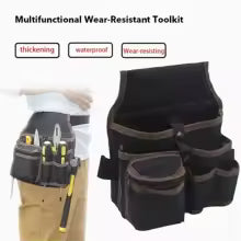 Hardware and electrician's tool bag, multi-purpose waist-hanging bag, maintenance bag, electrician's waist pack.