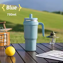 780ml Large Capacity Thermo Bottle with Magnetic Dust Cap Stainless Steel