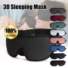 3D Sleep Eye Mask for Sleeping Mask Soft Memory Foam Eye Shades Blindfold Sleeping Aid Face Eyepatch Mask for Travel Couple Gift