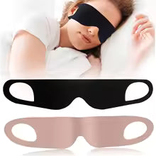 Sleep Eye Mask Light Blocking Portable Thin Eye Mask for Travel Sleeping Blindfold with Ear Hanging Strap Unisex Eye Patch