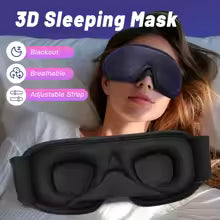 3D Sleep Eye Mask for Sleeping Mask Soft Memory Foam Eye Shades Blindfold Sleeping Aid Face Eyepatch Mask for Travel Couple Gift