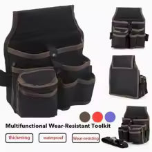 Hardware and electrician's tool bag, multi-purpose waist-hanging bag, maintenance bag, electrician's waist pack.