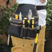 Hardware and electrician's tool bag, multi-purpose waist-hanging bag, maintenance bag, electrician's waist pack.
