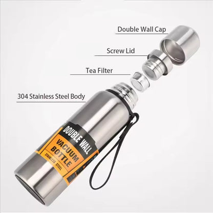 500/1000/1500ml Stainless Steel Thermos Large Capacity Vacuum Flask Portabl