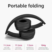 Wireless Headphones Bluetooth 5.0 Earphones Foldable HIFI Stereo Bass for Music Gaming Kid Girl Earphone for Smartphone