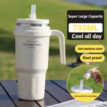 780ml Large Capacity Thermo Bottle with Magnetic Dust Cap Stainless Steel