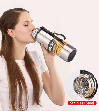 500/1000/1500ml Stainless Steel Thermos Large Capacity Vacuum Flask Portabl