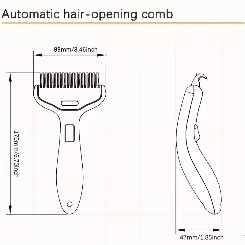Stainless Steel Dog Thinning Comb