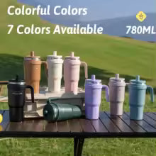 780ml Large Capacity Thermo Bottle with Magnetic Dust Cap Stainless Steel